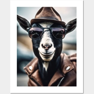 funny goat Posters and Art